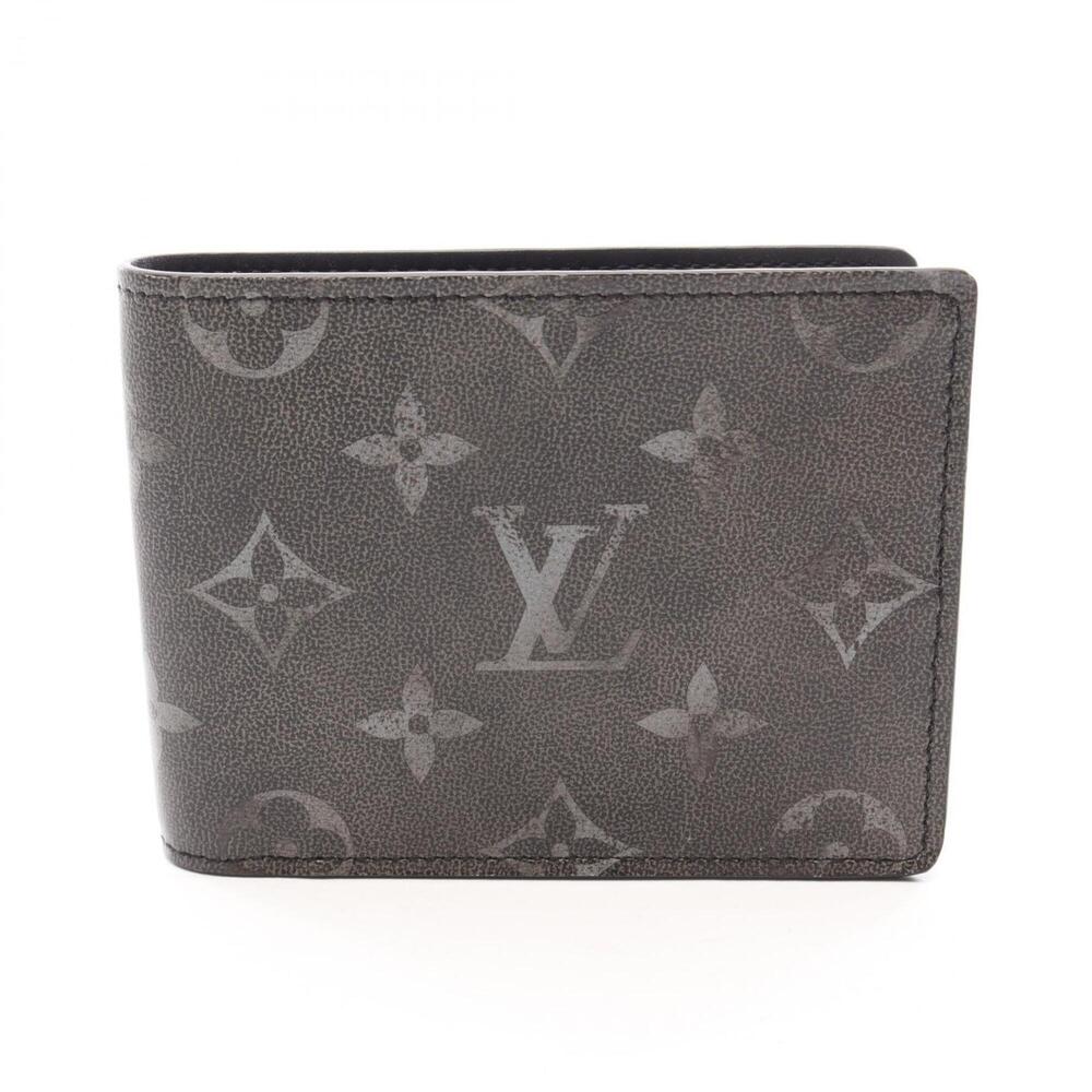 Louis Vuitton Portefeuille Slender Brushed Monogram Bi-fold Wallet, Leather, ...